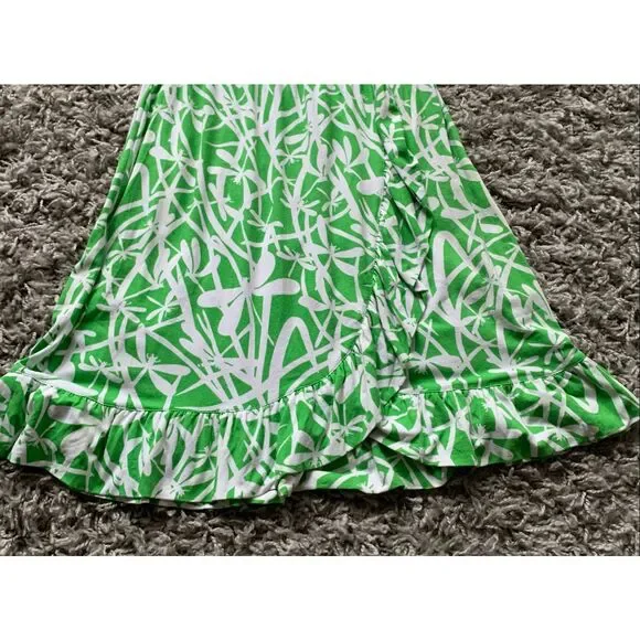 NEW NWOT Lilly Pulitzer Flor Green Bean Light My Fire Strapless Ruffle TUBE Dres - Picture 7 of 10